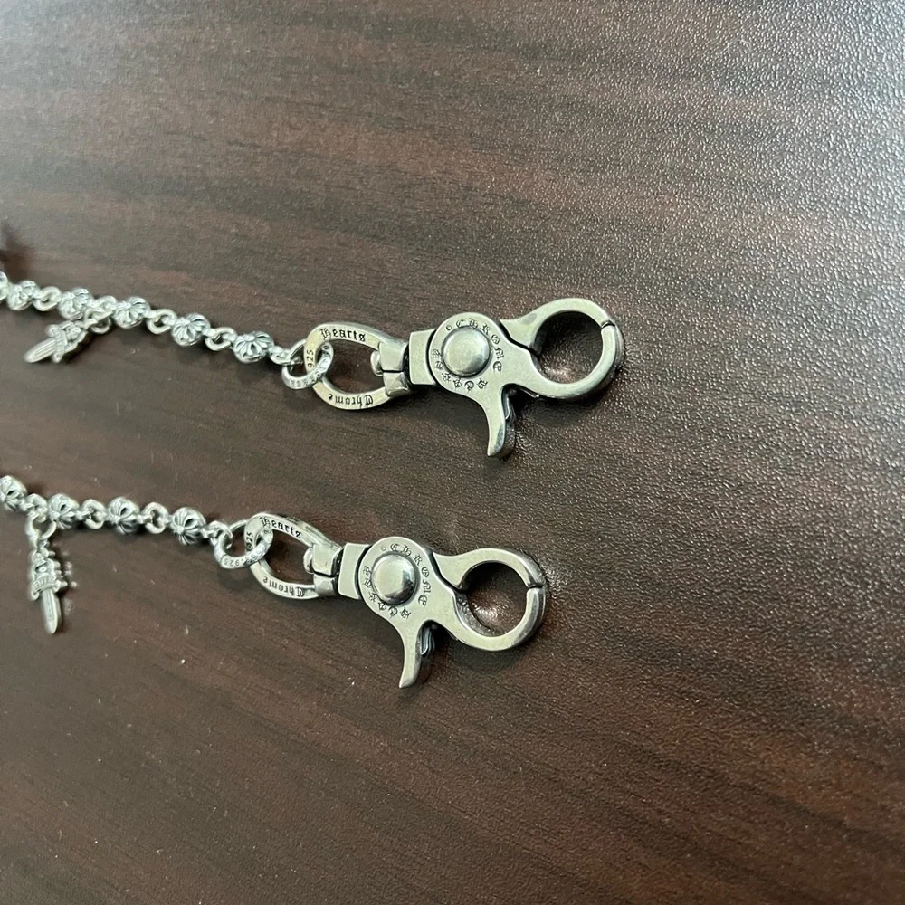 Chrome Hearts Silver Metal Key chain For Men